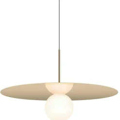 Pablo Designs Pendellampor-Bola Disc Pendel 45,7 cm, Mässing