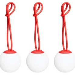 Fatboy Portabla Lampor|Portabla Lampor-Bolleke Mini Bordslampa Portabel 3-pack, Röd