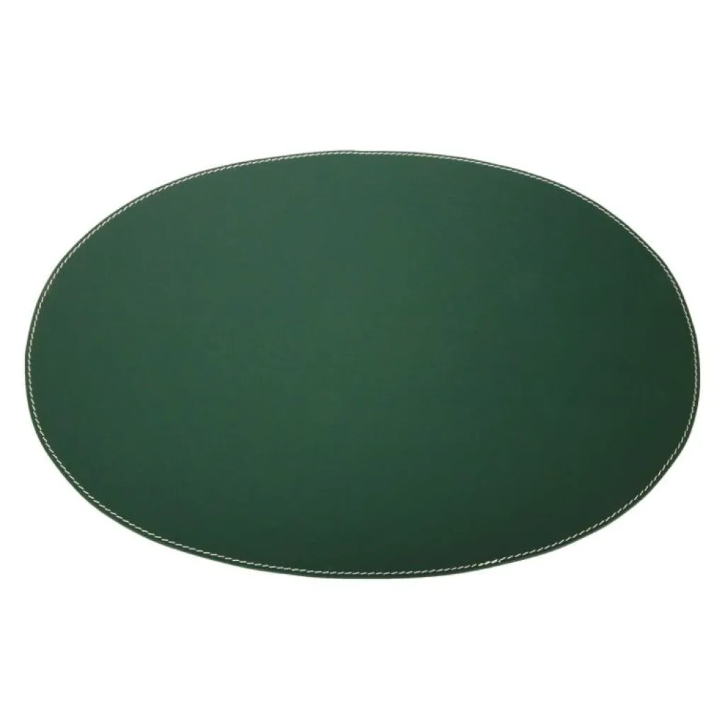Ørskov Bordstabletter & Glasunderlägg-Bordstablett Oval 35x48 cm, Mörkgrön