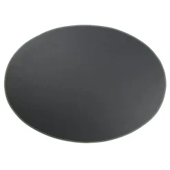 Bordstablett 34x47 cm, Läder, Svart