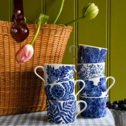 Götefors Porslin Tekoppar|Kaffekoppar-Botanica Artichoke Mugg 24 cl, Blå