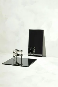 STOFF Nagel Tillbehör Ljusstakar & Ljuslyktor-Botten Glas Fyrkantig 27 x 27 cm, Smoked Brown