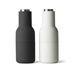 Audo Copenhagen Kryddkvarnar-Bottle Grinder Kryddkvarn 2-pack, Hunting Green / Beige / Valnöt