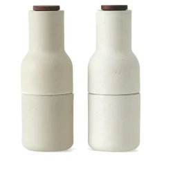 Audo Copenhagen Kryddkvarnar-Bottle Grinder Kryddkvarn 2-pack, Hunting Green / Beige / Valnöt
