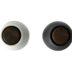 Audo Copenhagen Kryddkvarnar-Bottle Grinder Kryddkvarn 2-pack, Hunting Green / Beige / Valnöt