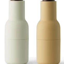 Audo Copenhagen Kryddkvarnar-Bottle Grinder Kryddkvarn 2-pack, Hunting Green / Beige / Valnöt