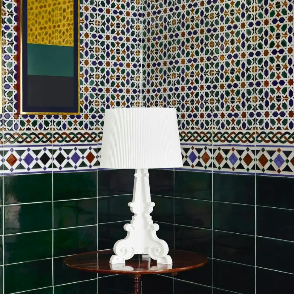 Bourgie Bordslampa, Matt Blå