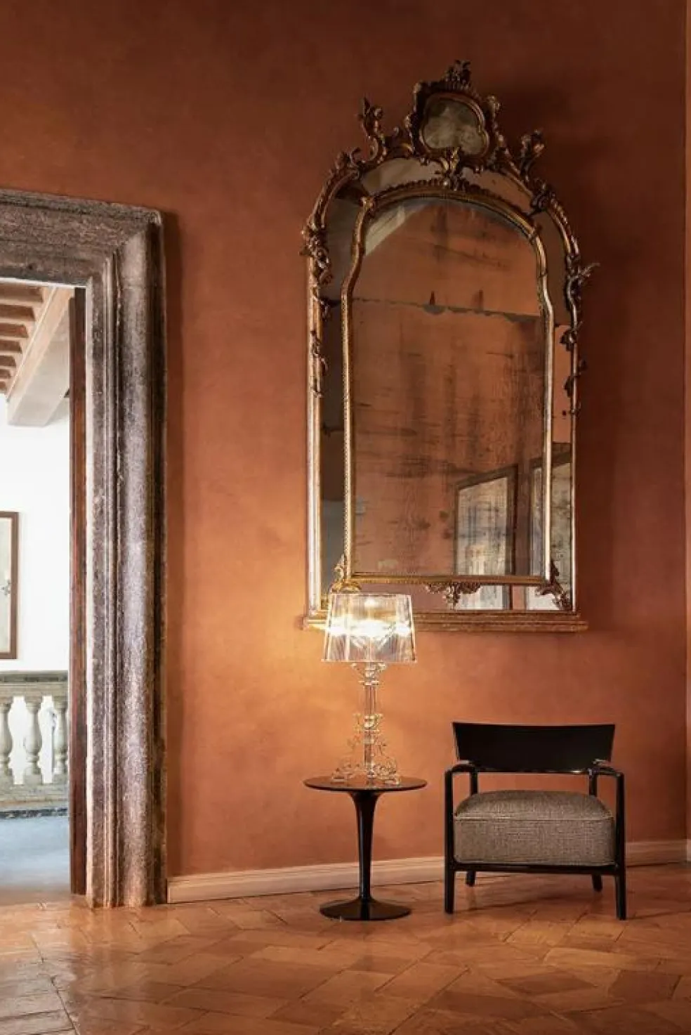 Bourgie Bordslampa, Matt Blå