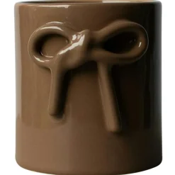 Bow Kruka Ø10 cm, Shiny Nougat