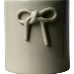 Bow Kruka Ø10 cm, Shiny Nougat