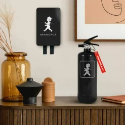 Solstickan Vedförvaring & Brandsäkerhet-Brandfilt Design, Vit