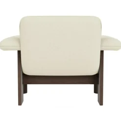 Brasilia Fåtölj Låg Rygg, Mörkbetsad Ek / Sheepskin Nature