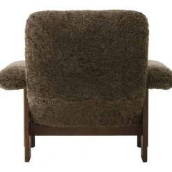 Audo Copenhagen Fotpallar|Fåtöljer-Brasilia Fåtölj Med Ottoman Mörkbetsad Ek, Root