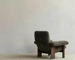 Audo Copenhagen Fotpallar|Fåtöljer-Brasilia Fåtölj Med Ottoman Mörkbetsad Ek, Root