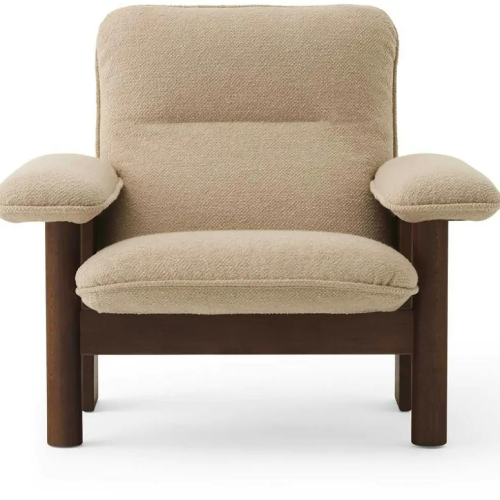 Brasilia Fåtölj Med Ottoman Walnut, Root