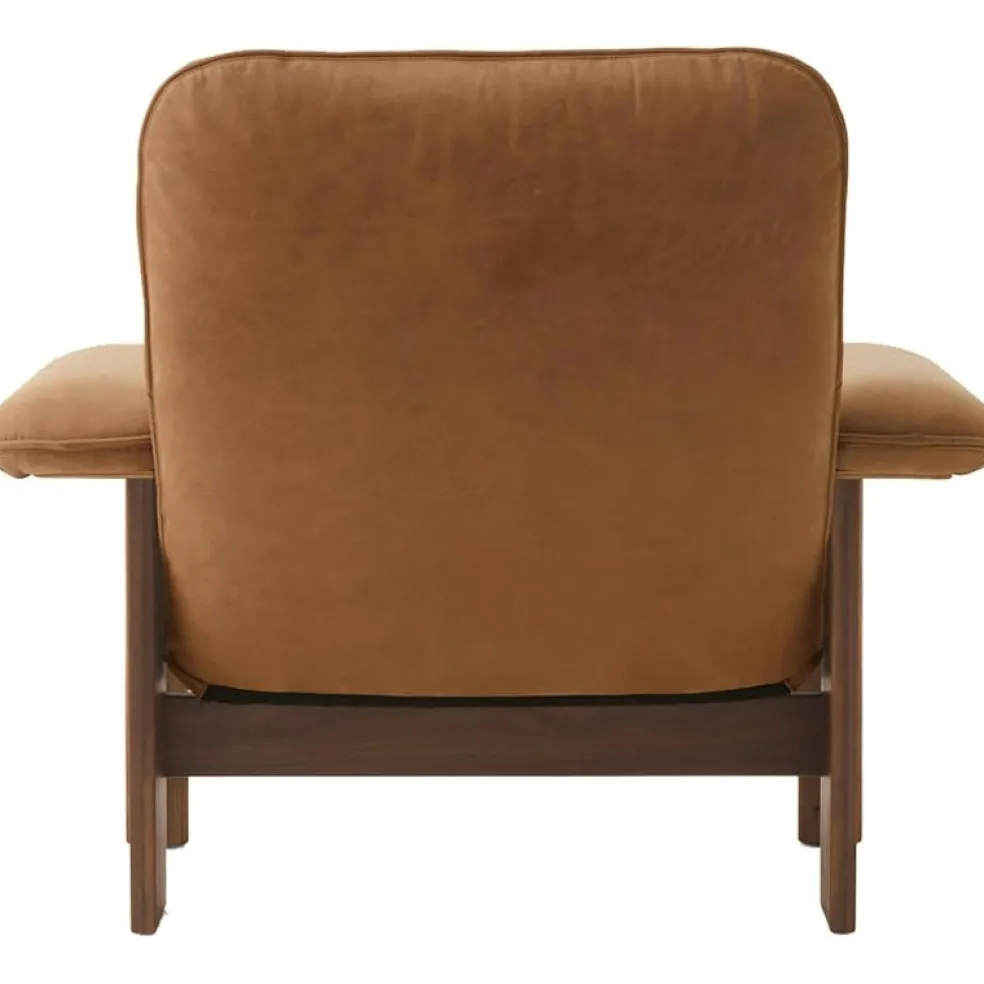 Brasilia Fåtölj Med Ottoman Walnut, Root