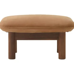 Brasilia Fåtölj Med Ottoman Walnut, Root