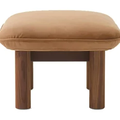 Brasilia Fåtölj Med Ottoman Walnut, Root
