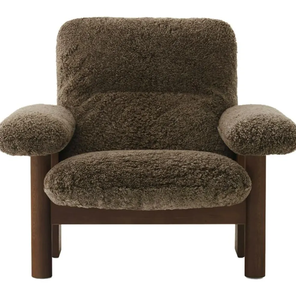 Brasilia Fåtölj Med Ottoman Walnut, Root