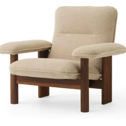 Brasilia Fåtölj Med Ottoman Walnut, Root