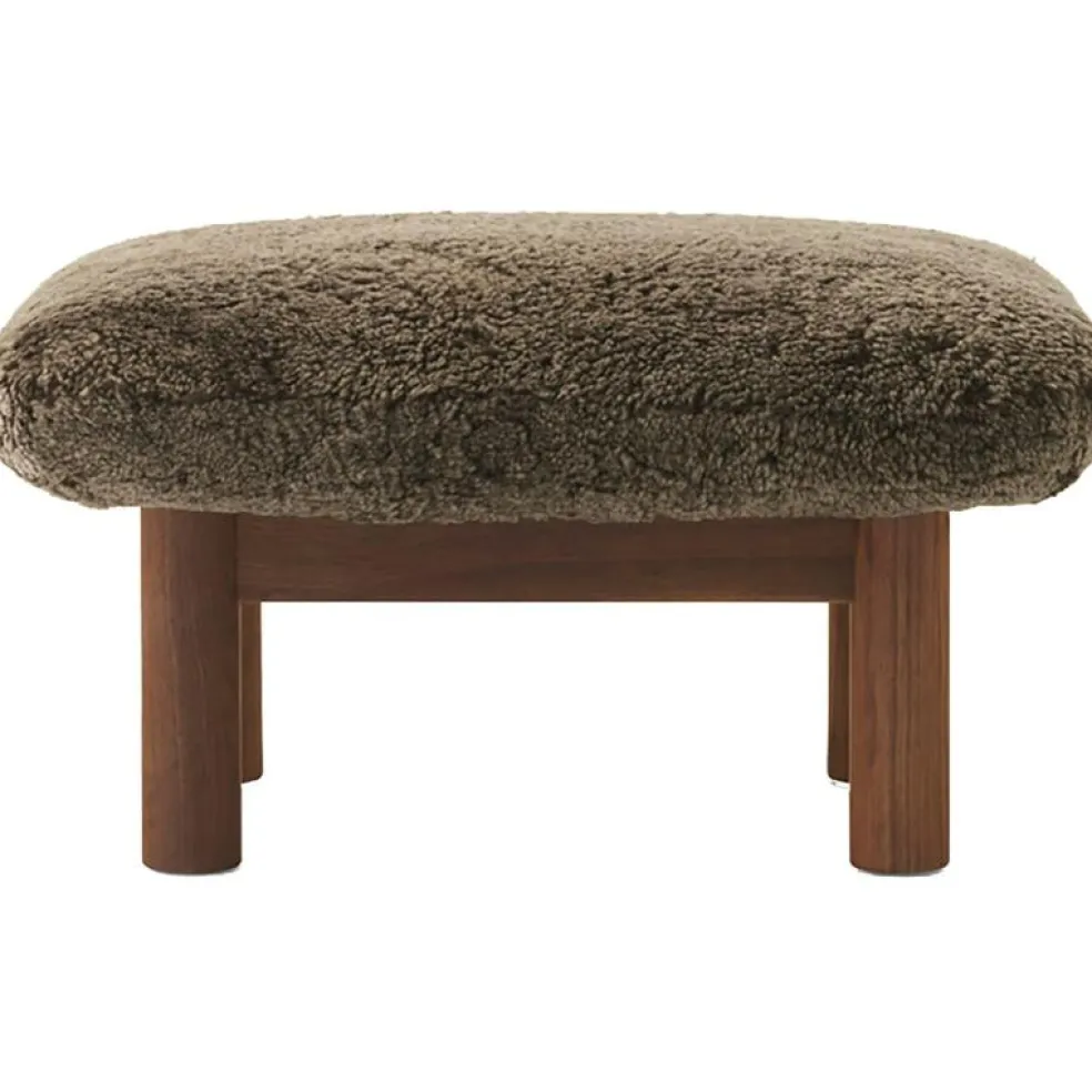 Brasilia Fåtölj Med Ottoman Walnut, Root