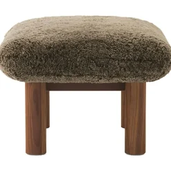 Brasilia Fåtölj Med Ottoman Walnut, Root