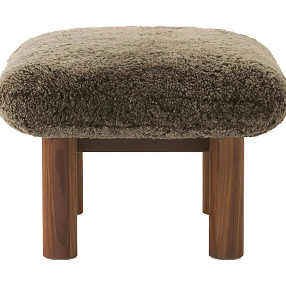 Brasilia Fåtölj Med Ottoman Walnut, Root