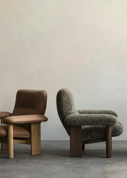 Brasilia Fåtölj Med Ottoman Walnut, Root