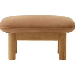 Audo Copenhagen Fotpallar|Fåtöljer-Brasilia Fåtölj Med Ottoman Naturlig Ek, Sheepskin Nature