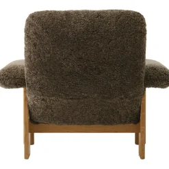 Audo Copenhagen Fotpallar|Fåtöljer-Brasilia Fåtölj Med Ottoman Naturlig Ek, Sheepskin Nature