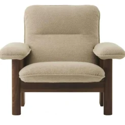 Brasilia Fåtölj, Mörkbetsad Ek / Fårskinn Root