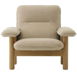 Audo Copenhagen Fåtöljer-Brasilia Fåtölj, Naturlig Ek / Sheepskin Nature