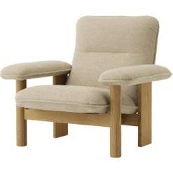 Audo Copenhagen Fåtöljer-Brasilia Fåtölj, Naturlig Ek / Sheepskin Nature