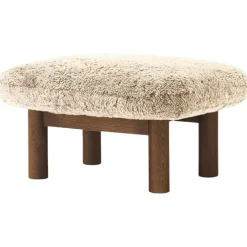 Brasilia Ottoman Mörkbetsad Ek, Sheepskin Nature
