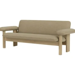 Brasilia 2-Sitssoffa, Ek / Sheepskin Nature