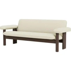 Audo Copenhagen 2-Sitssoffor-Brasilia 2-Sitssoffa, Mörkbetsad Ek / Sheepskin Nature