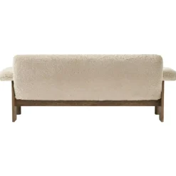 Brasilia 2-Sitssoffa, Walnut / Sheepskin Nature