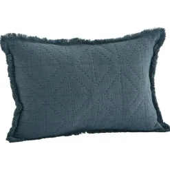 Broderat Kuddfodral 30x45 cm, Off-white