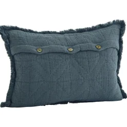 Broderat Kuddfodral 30x45 cm, Off-white