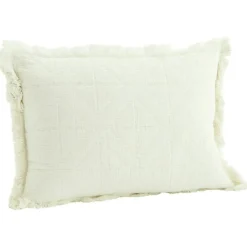 Broderat Kuddfodral 30x45 cm, Off-white