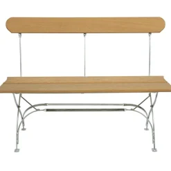 Grythyttan stålmöbler Bänkar & Trädgårdsbänkar-Bryggerisoffa, Vitlackad Ek / Varmförzinkat Stål