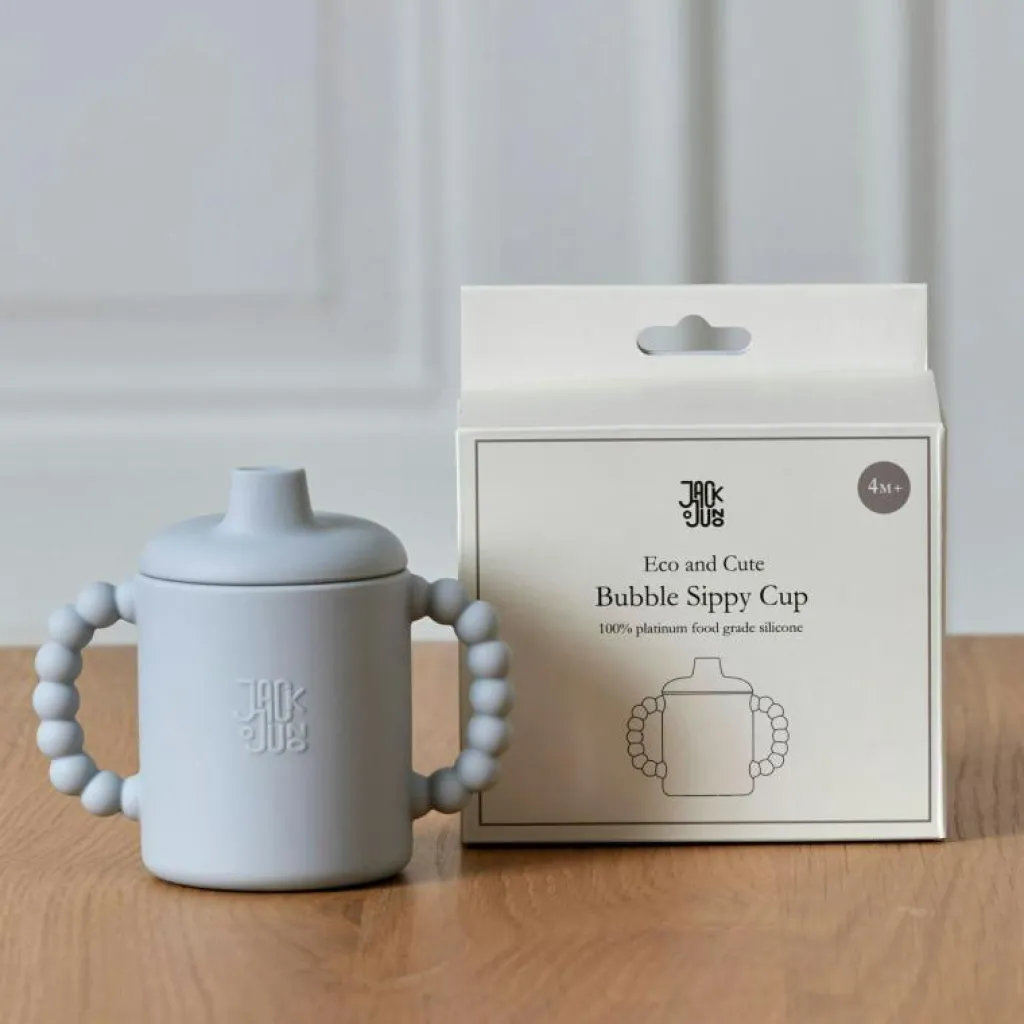 Barn Jack o Juno Barnmuggar-Bubble Sippy Mugg Med Lock, Cream