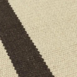 Ferm Living Ullmattor-Calm Kelim Matta 80x200 cm, Off-white / Dark Sand