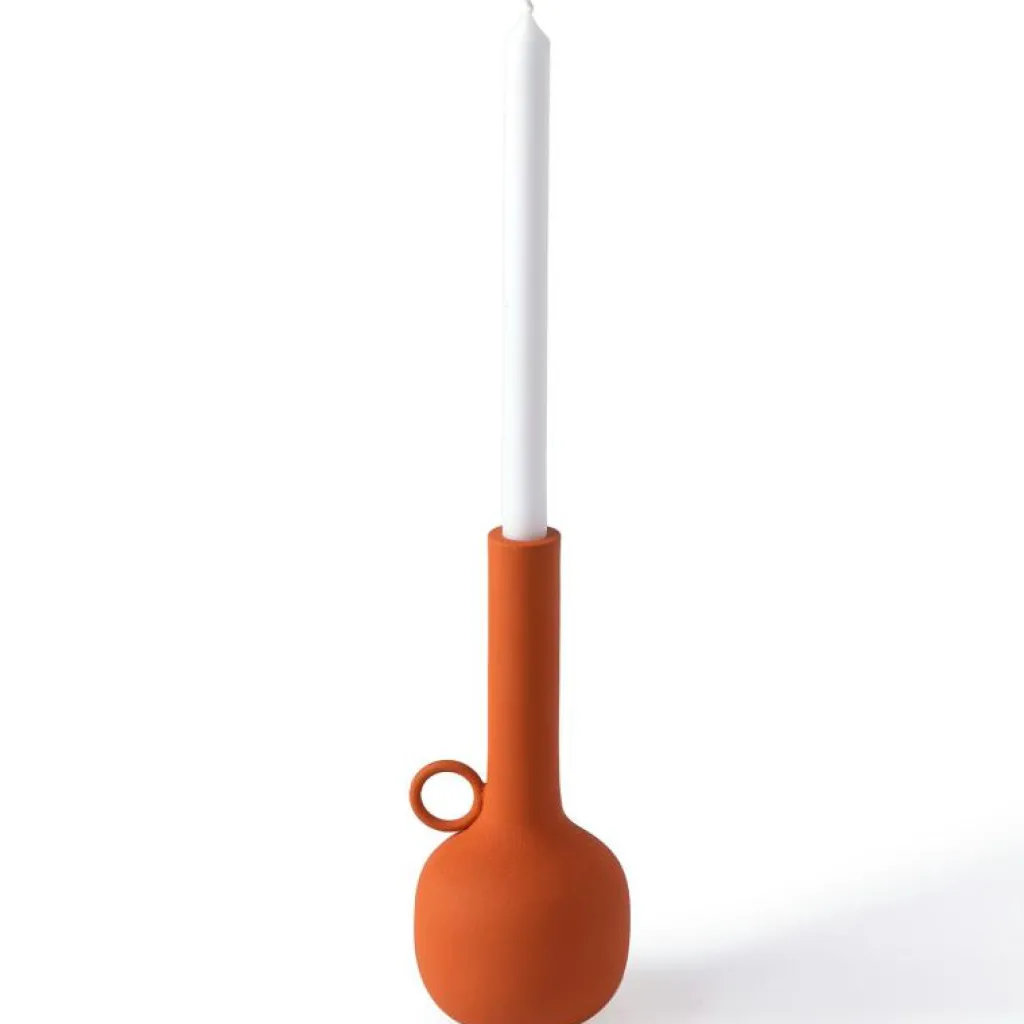 Polspotten Ljuslyktor-Candle Holder Spartan Orange M