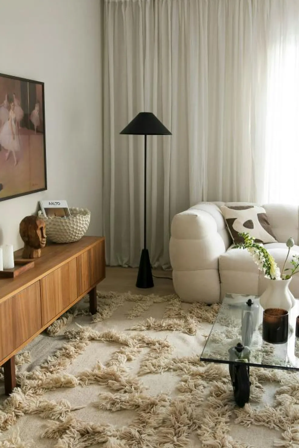 Cannes Golvlampa, Vit