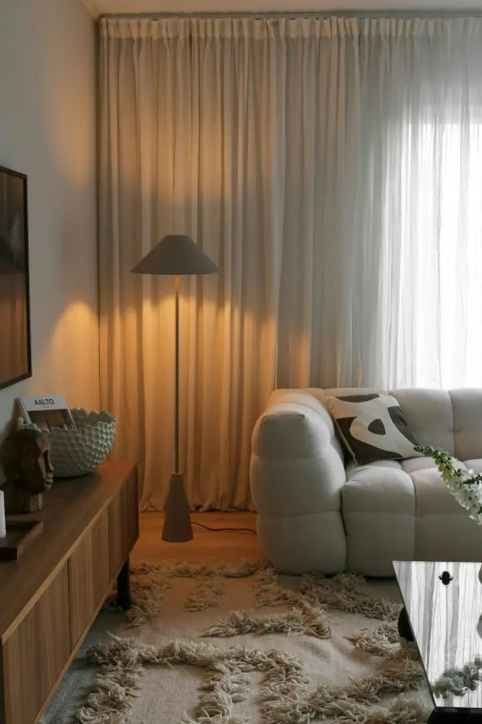 Cannes Golvlampa, Vit