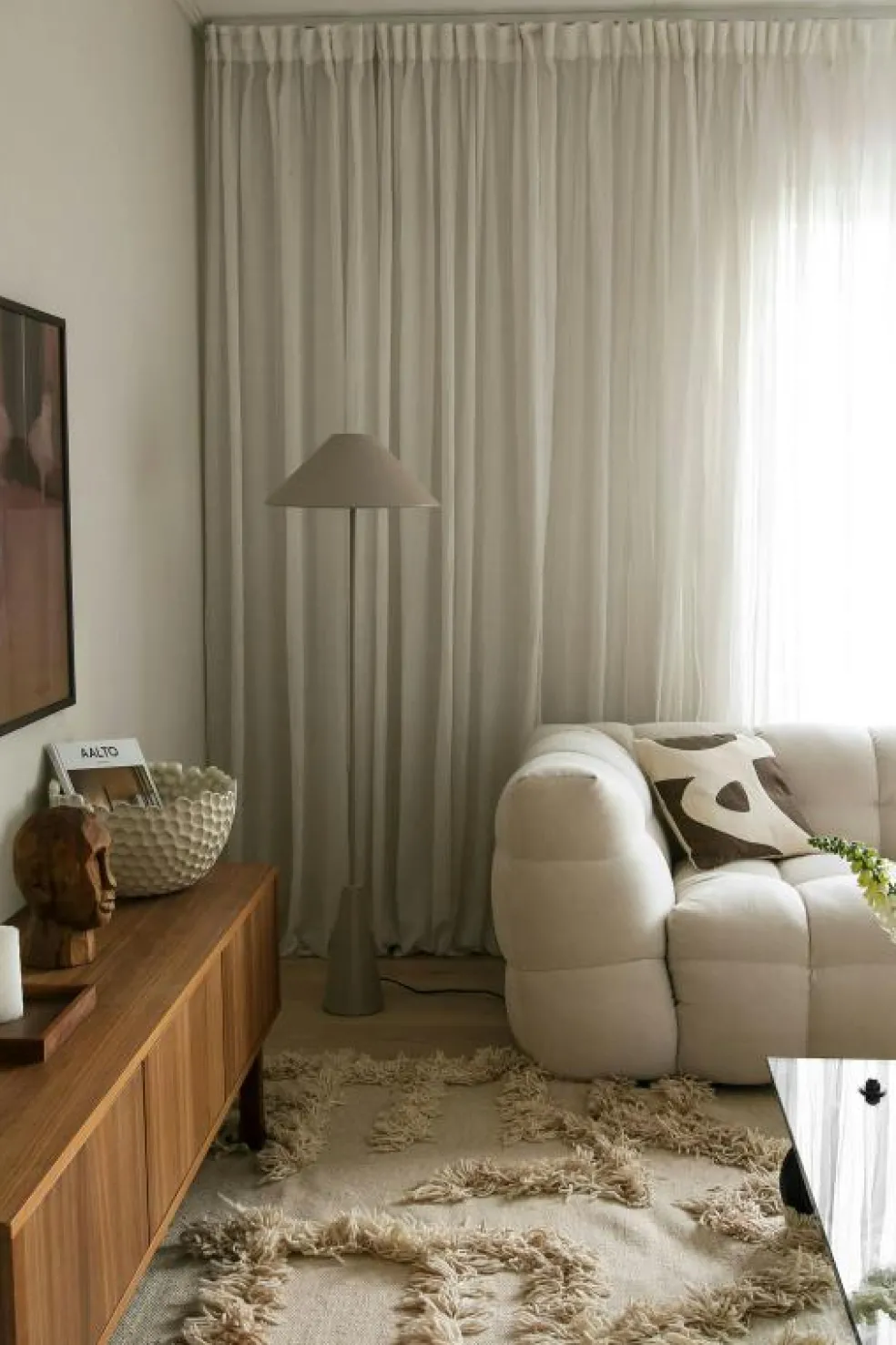 Cannes Golvlampa, Vit