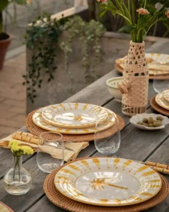 Pick a Poppy Mattallrikar-Cannes Tallrik 28 cm, Gul