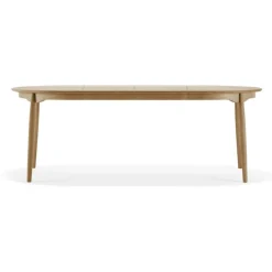 Carl Matbord Oljad Ek, 2 Iläggsskivor, 115x115-215 cm