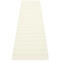 Pappelina Plastmattor-Carl Matta 70x270 cm, Vanilla/White